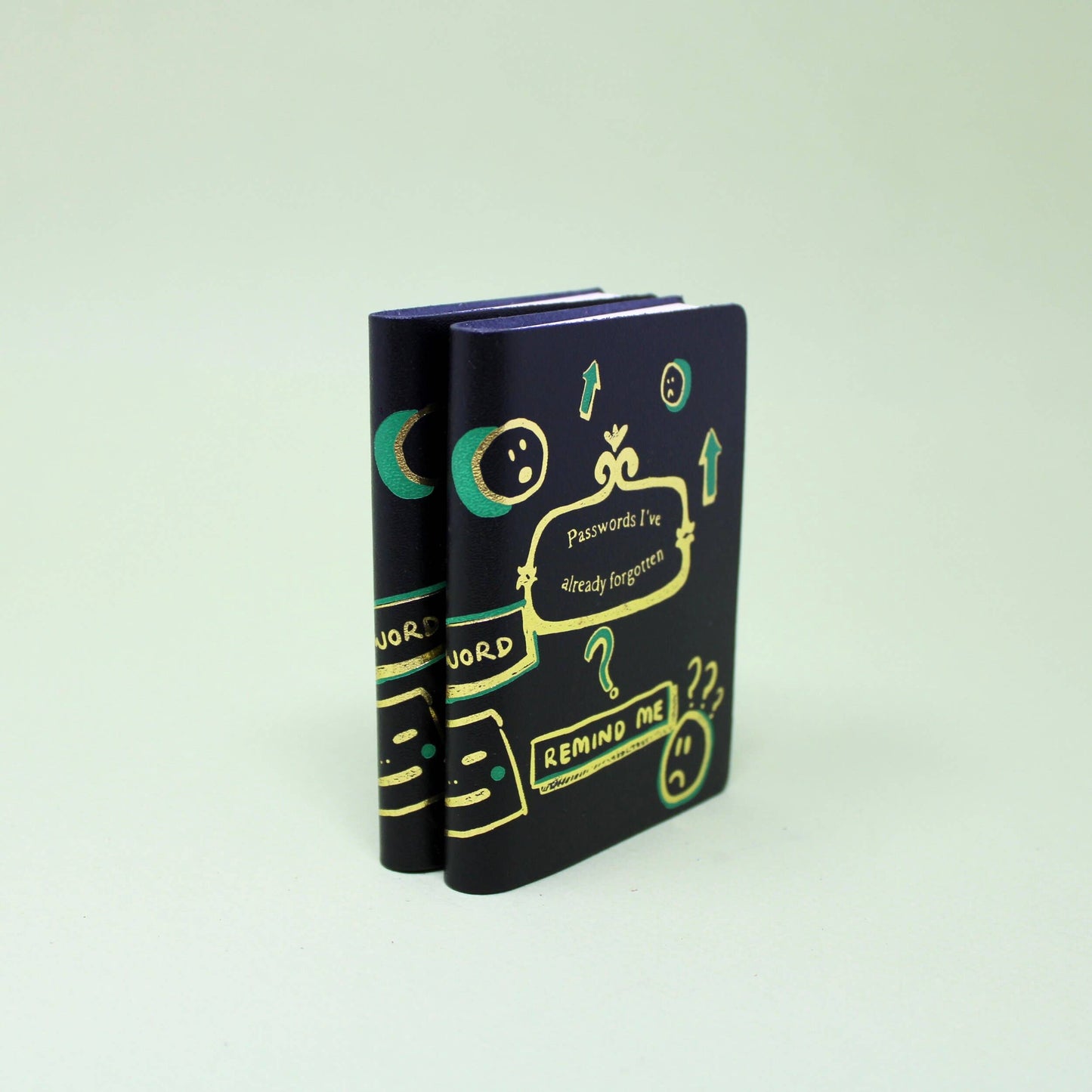 Illustrated Midi Leather Journal