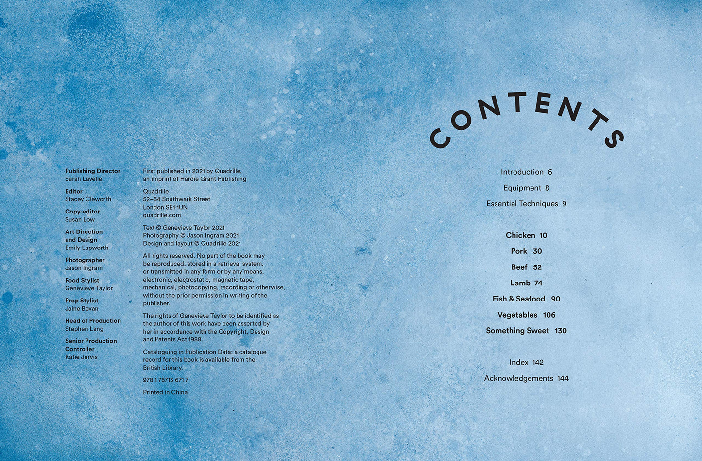 Fool Proof BBQ book contents page