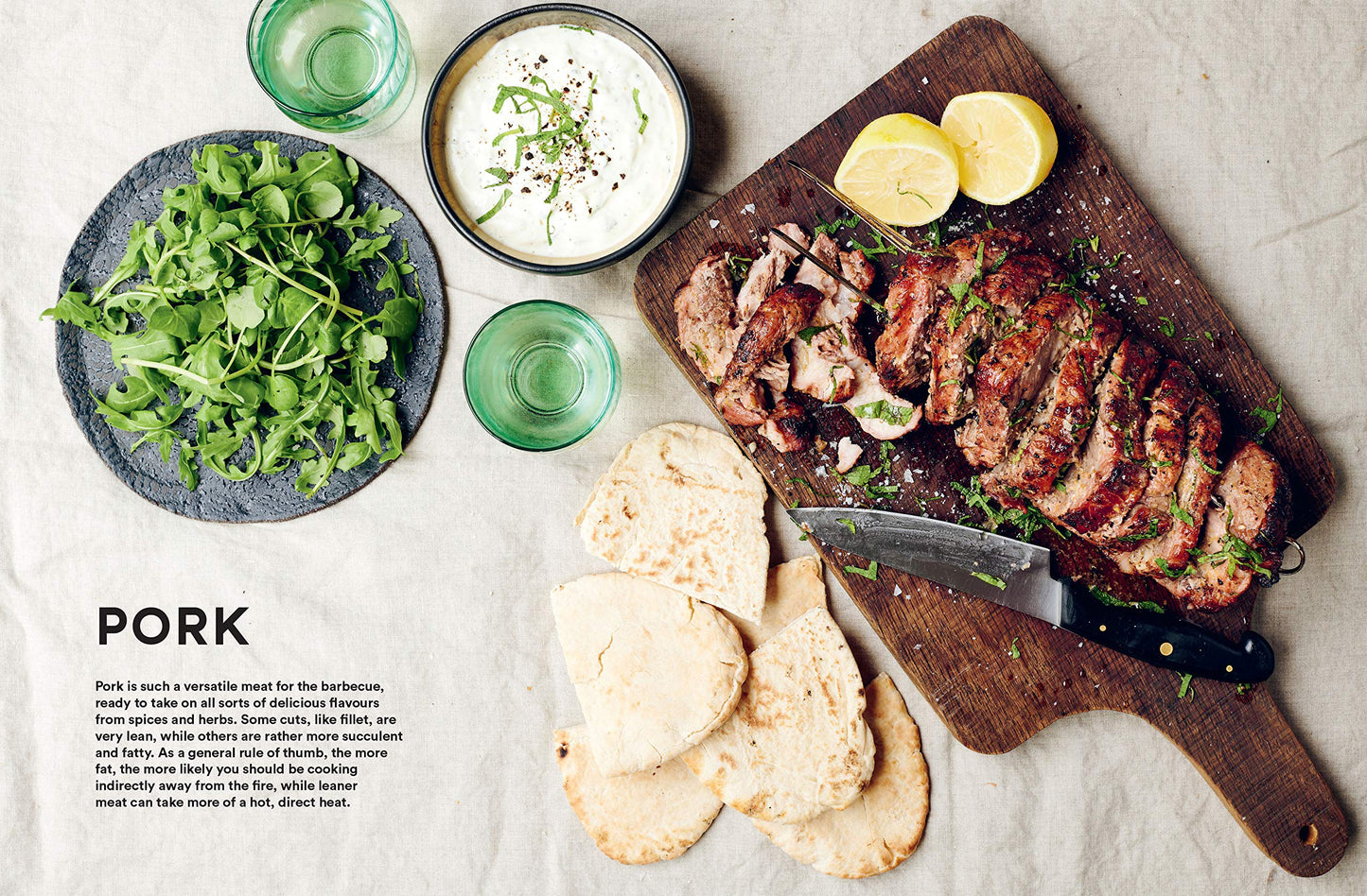 Fool Proof BBQ book recipe spread
