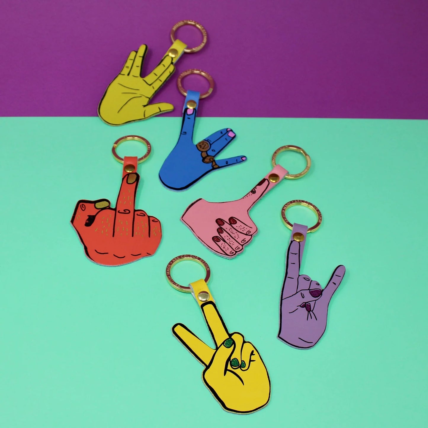 Hand Signs Keyring
