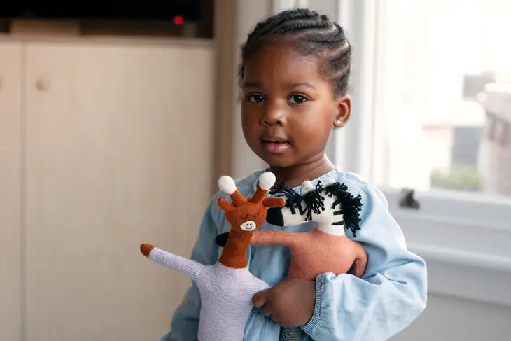 Giraffe Soft Toy in Lilac