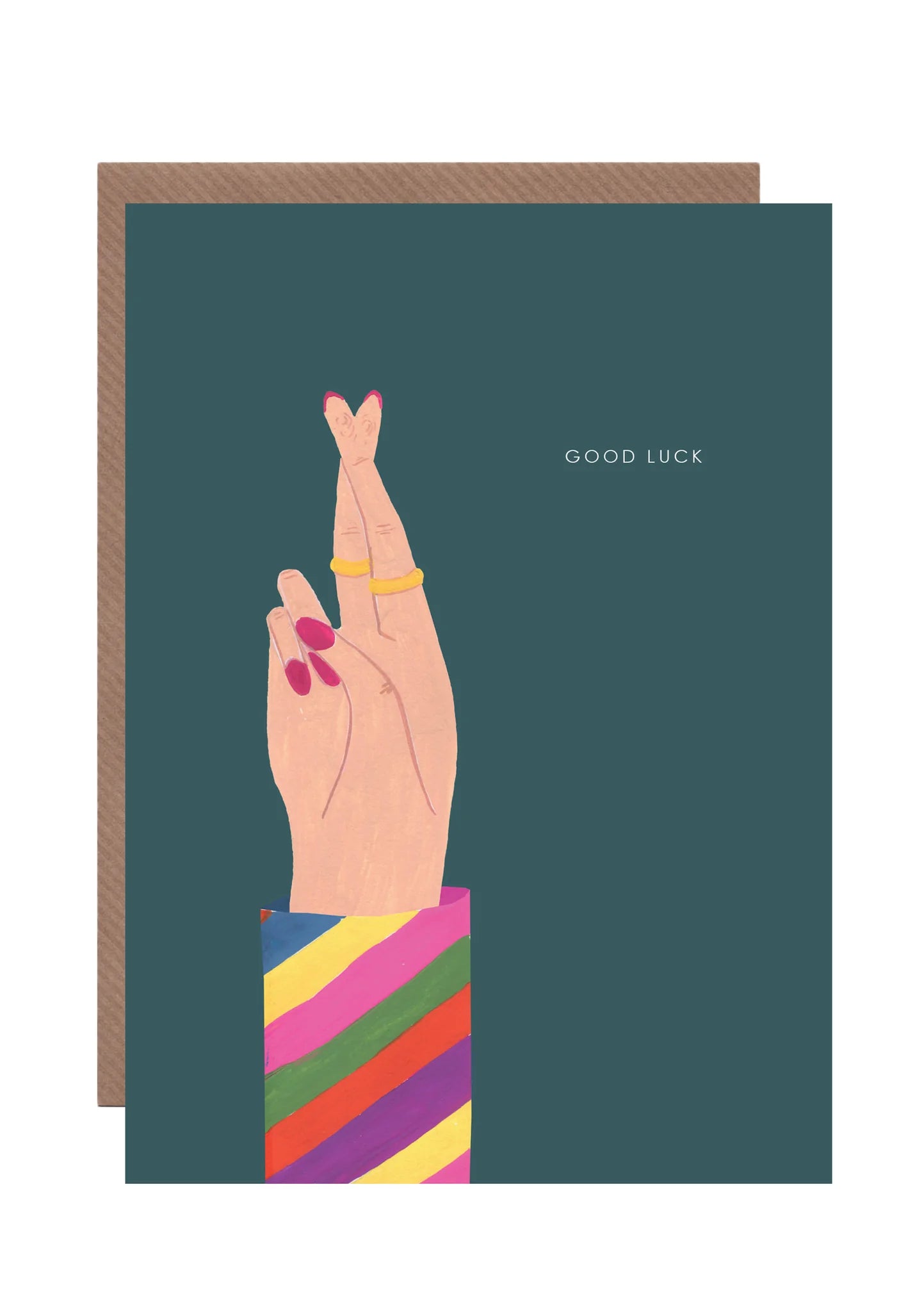 Good Luck Fingers Crossed Card