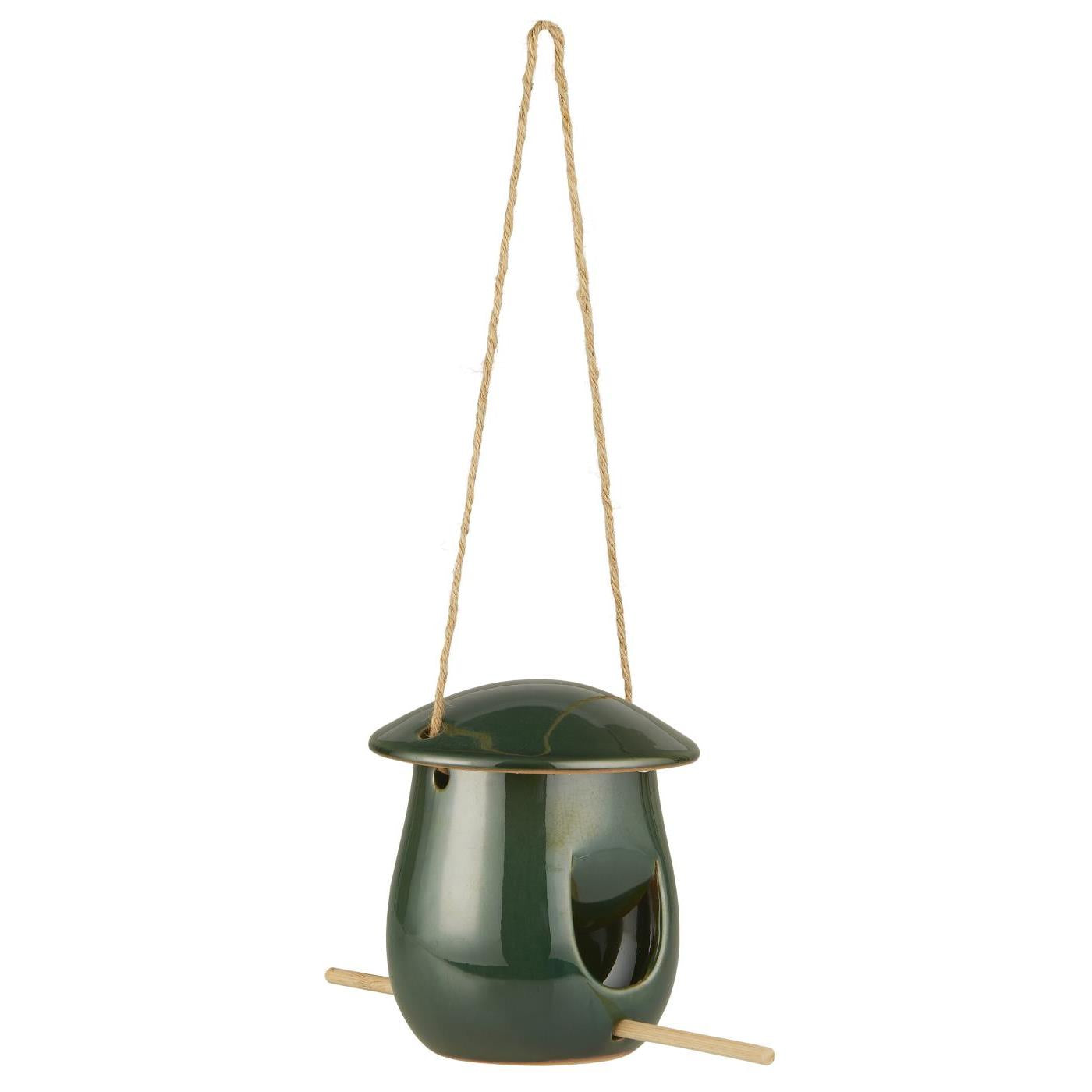 Hanging Bird Feeder | Forest Green