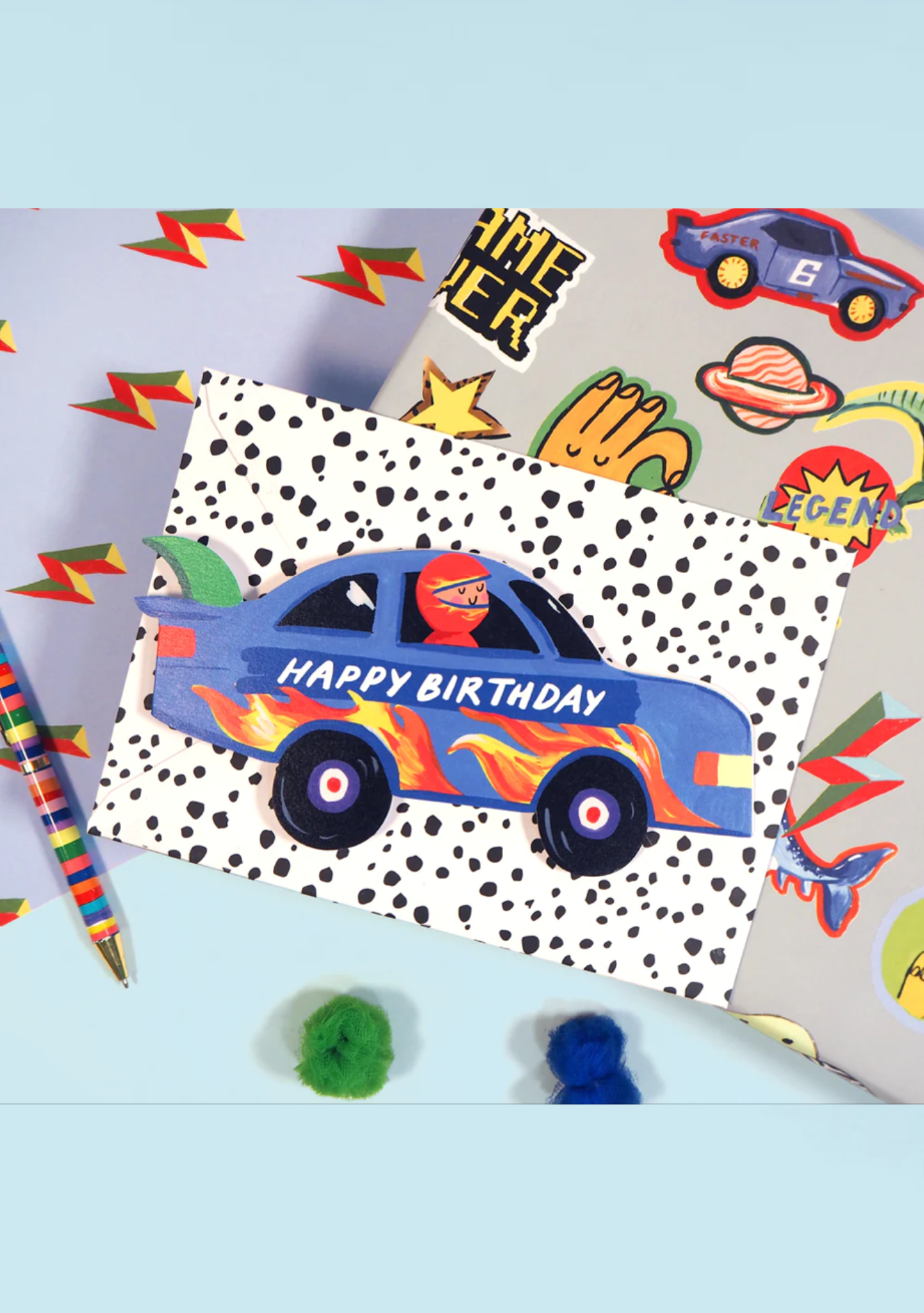 Large shape cards by Eleanor Bowmer