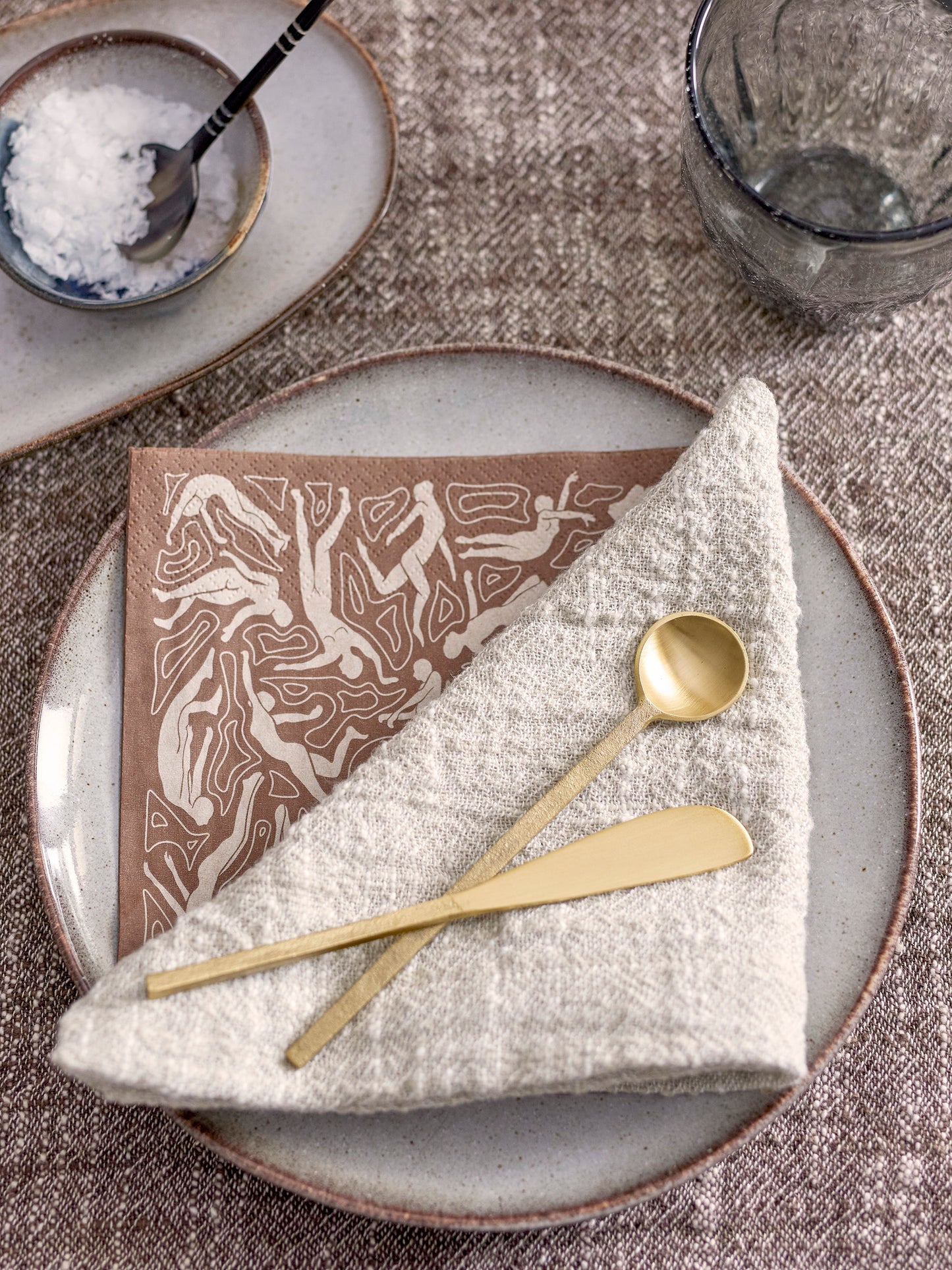 Calli Napkin in Brown Papir (Pack of 20)