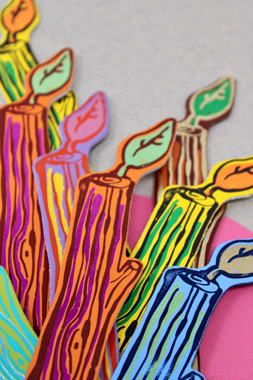 Stick With It Leather Bookmark