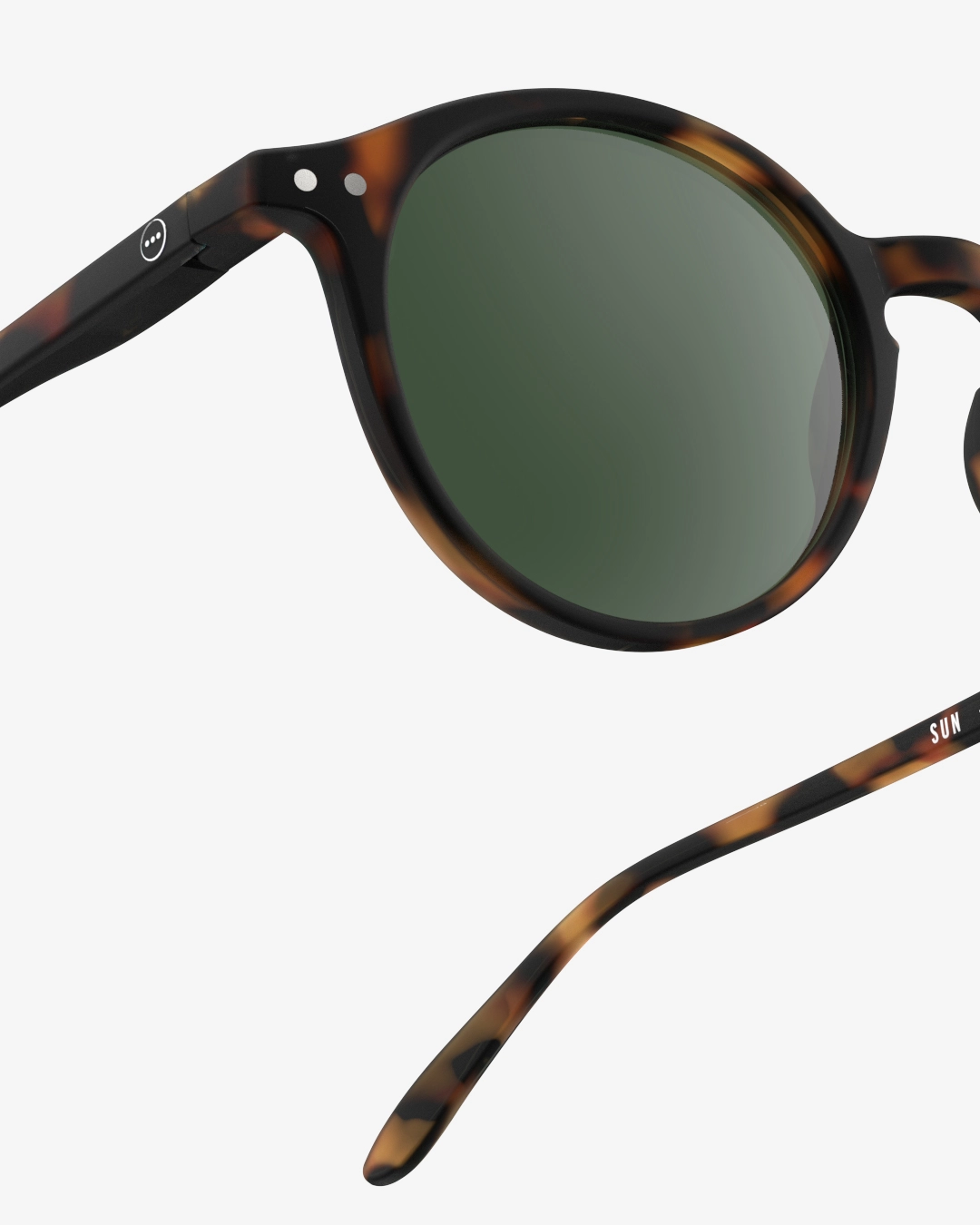 Sunglasses ‘Tortoise’ Green Lenses #D