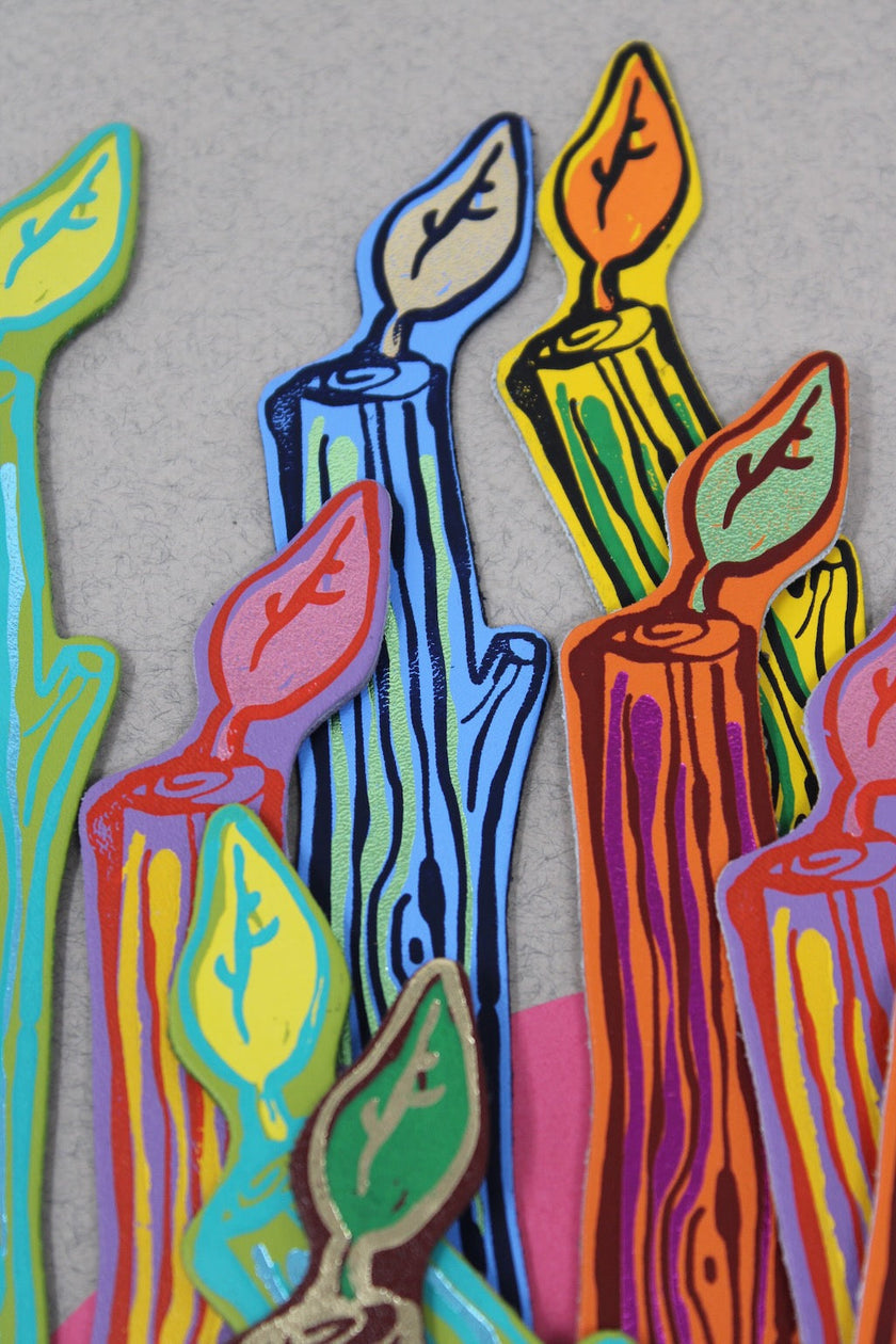 Stick With It Leather Bookmark