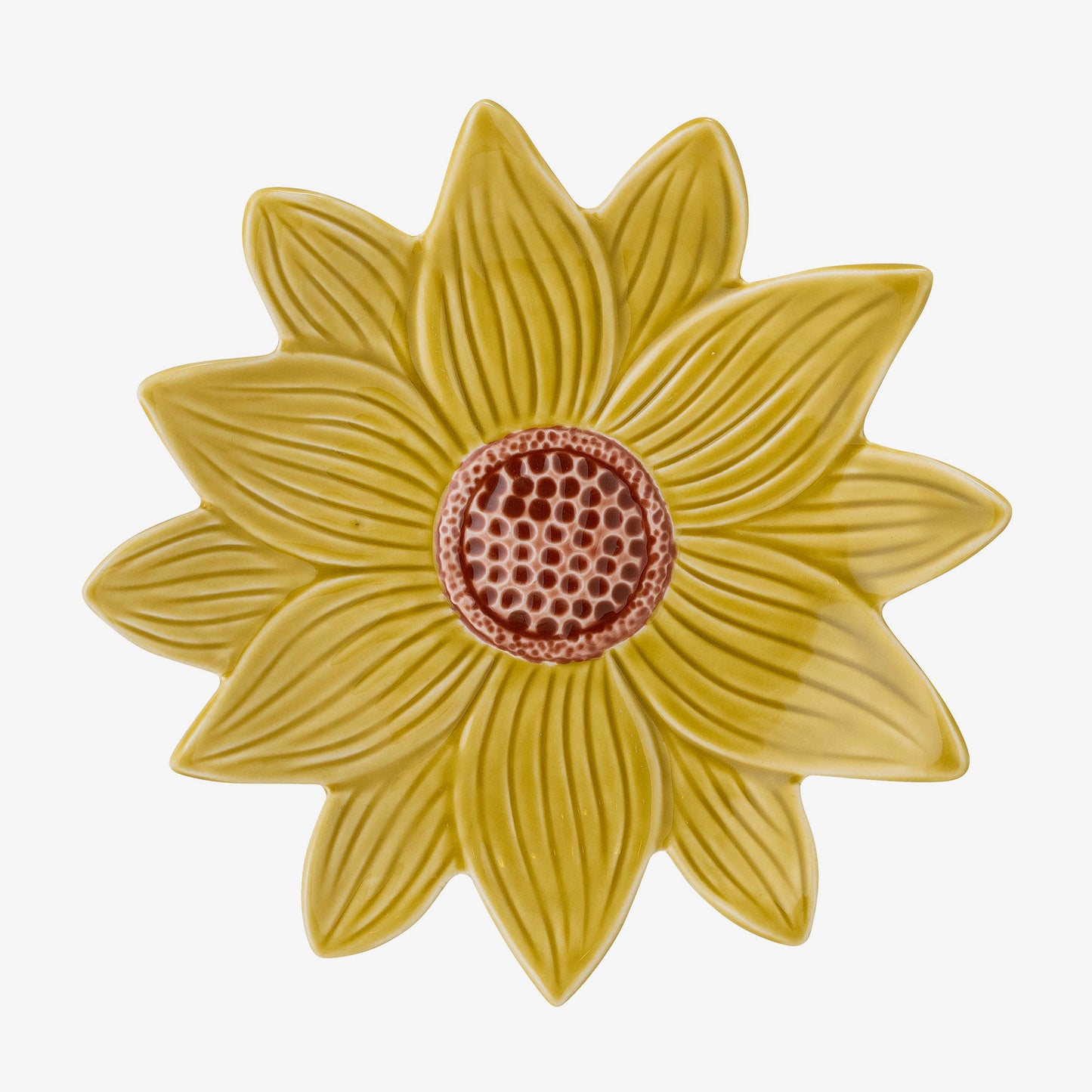 Savanna Flower Plant in Yellow Stoneware