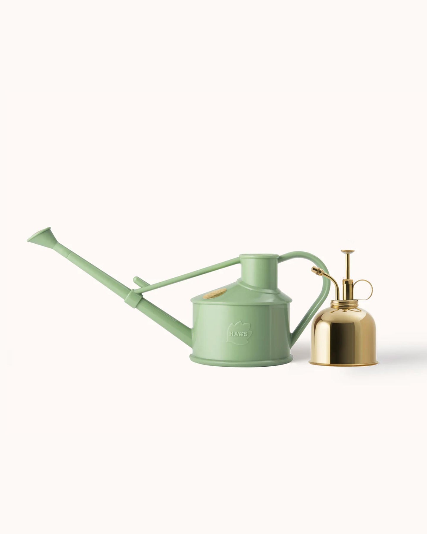 The Langley Sprinkler Houseplant Set in Sage & Brass