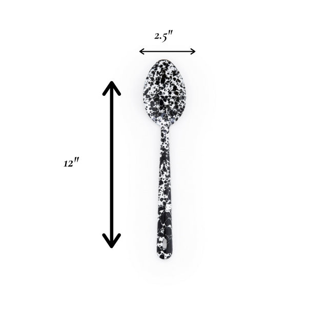 Splatter Enamelware Large Serving Spoon