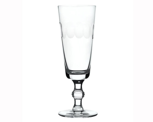 Crystal Champagne Flutes with Lens Design | 4x