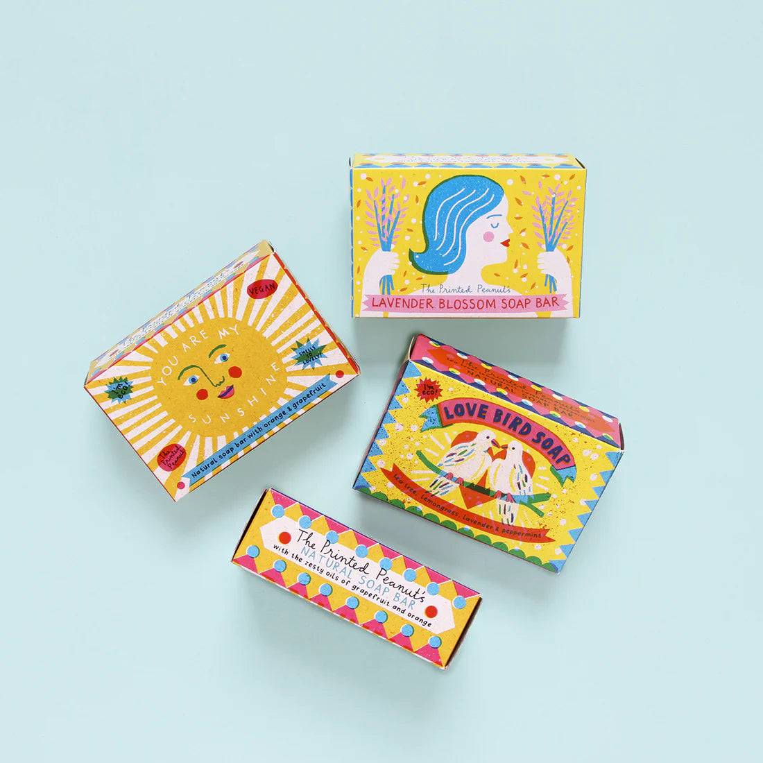 The Every Space Love Bird Soap with shampoo, deodorising, and insect repellant properties by The Printed Peanut
