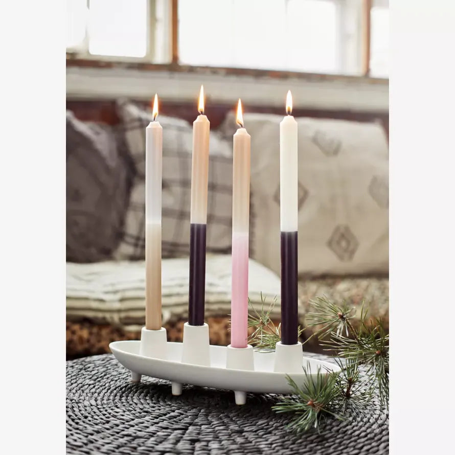 Candle Holder in Off White