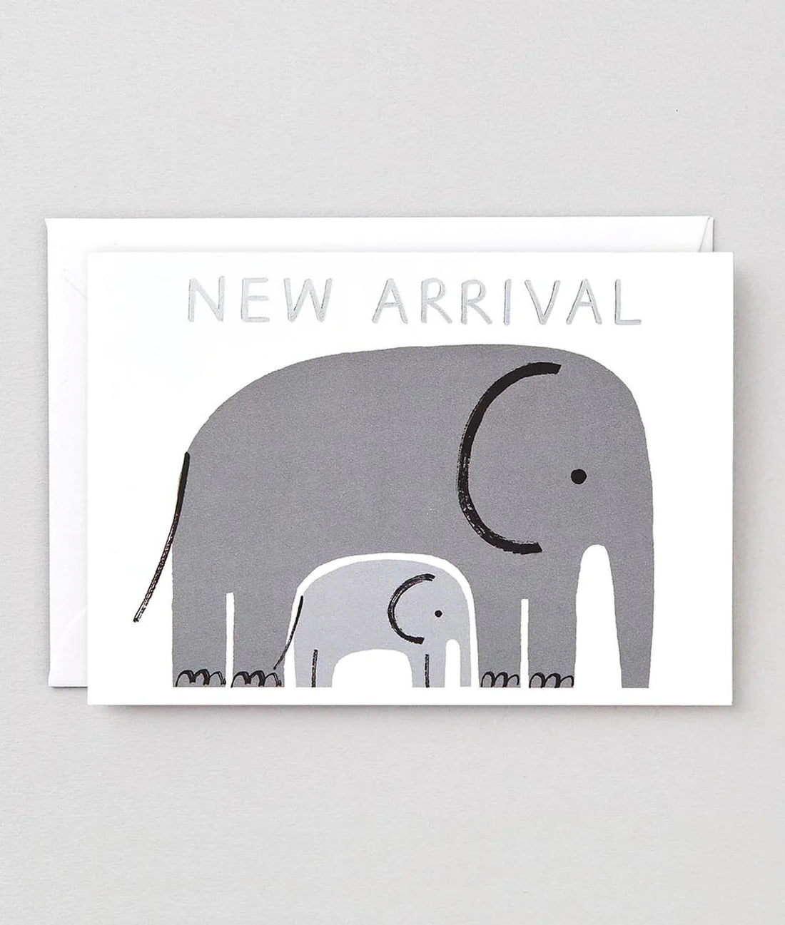 "New Arrival" Baby Elephant Greeting Card