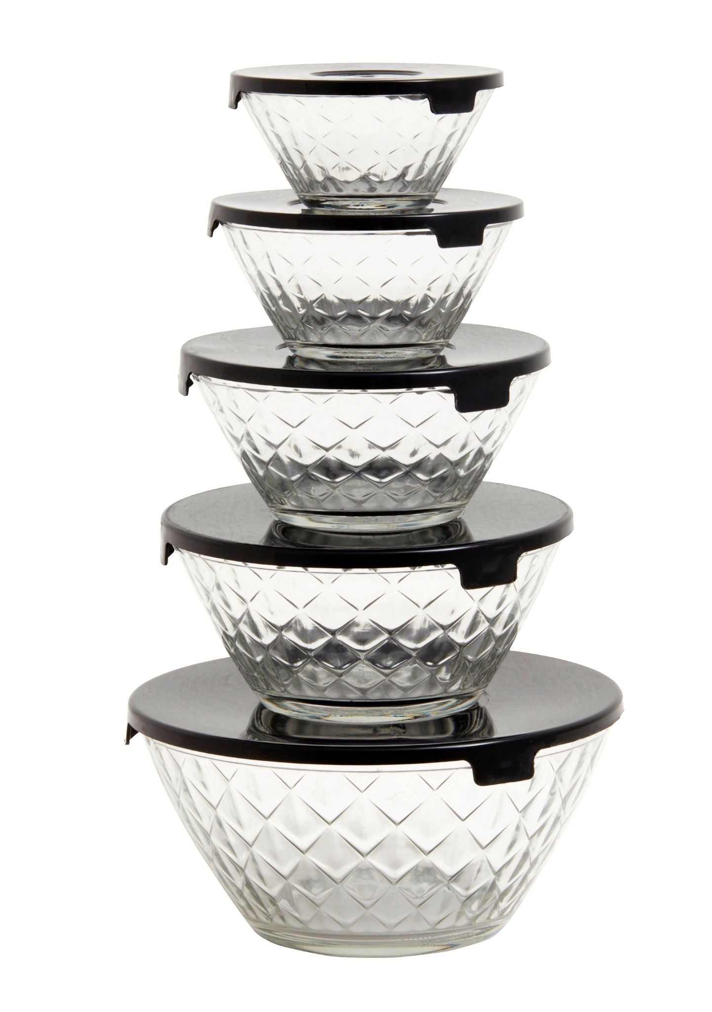 5 Piece Glass Bowl Set