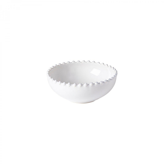 14cm pearl white 'low' ceramic  bowl