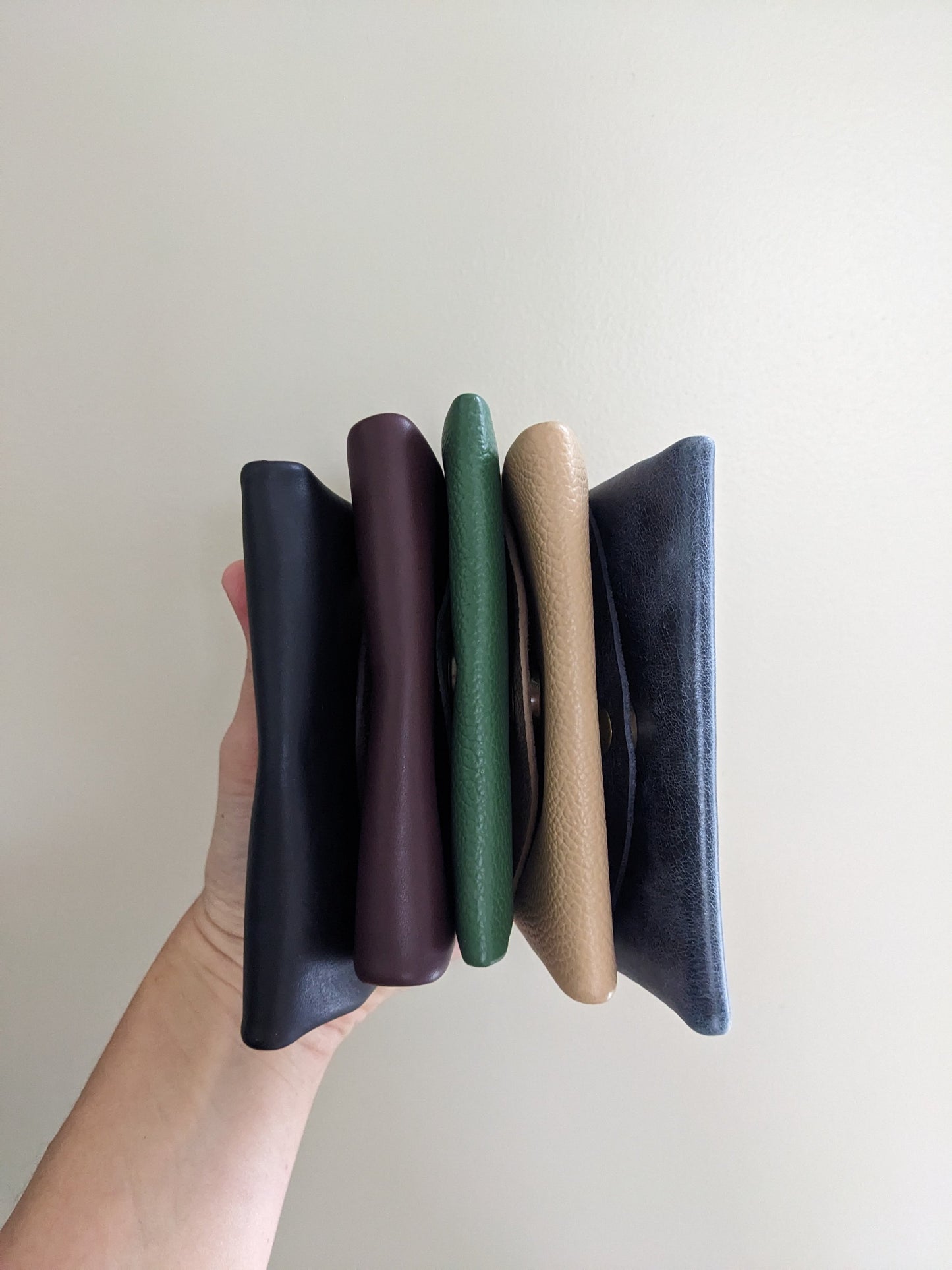 'Penny' Purse in Green Leather