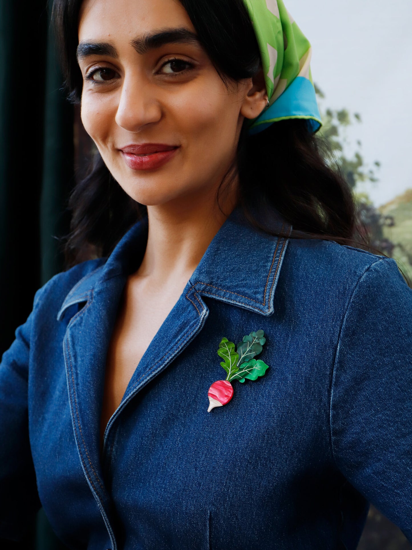 Radish Brooch