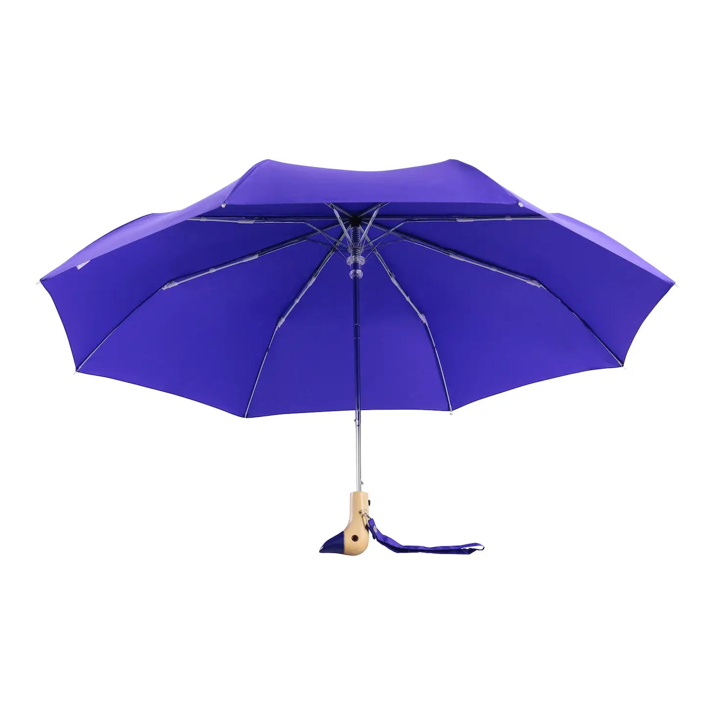 Royal Blue Compact Eco-Friendly Wind Resistant Umbrella