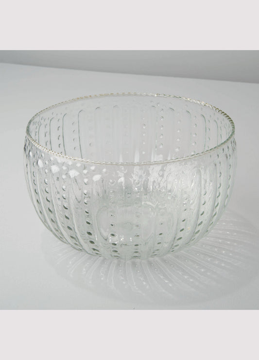 Ruffle Glass Lines | Large Bowl