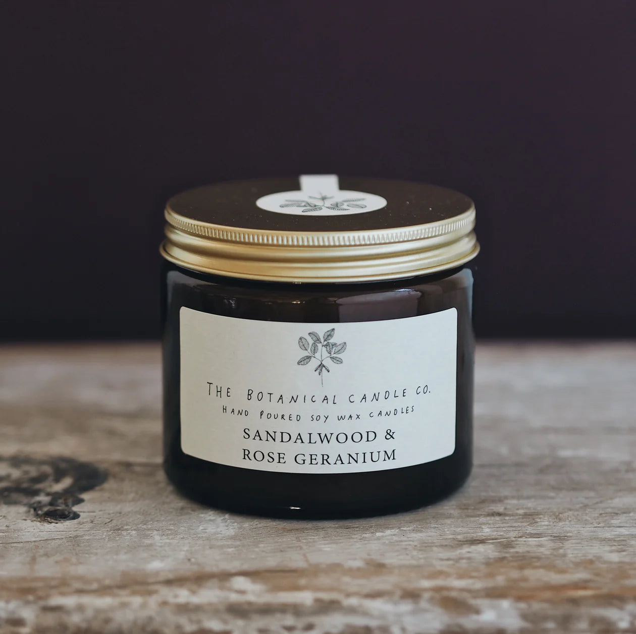 Sandalwood & Rose Geranium Soy Candle