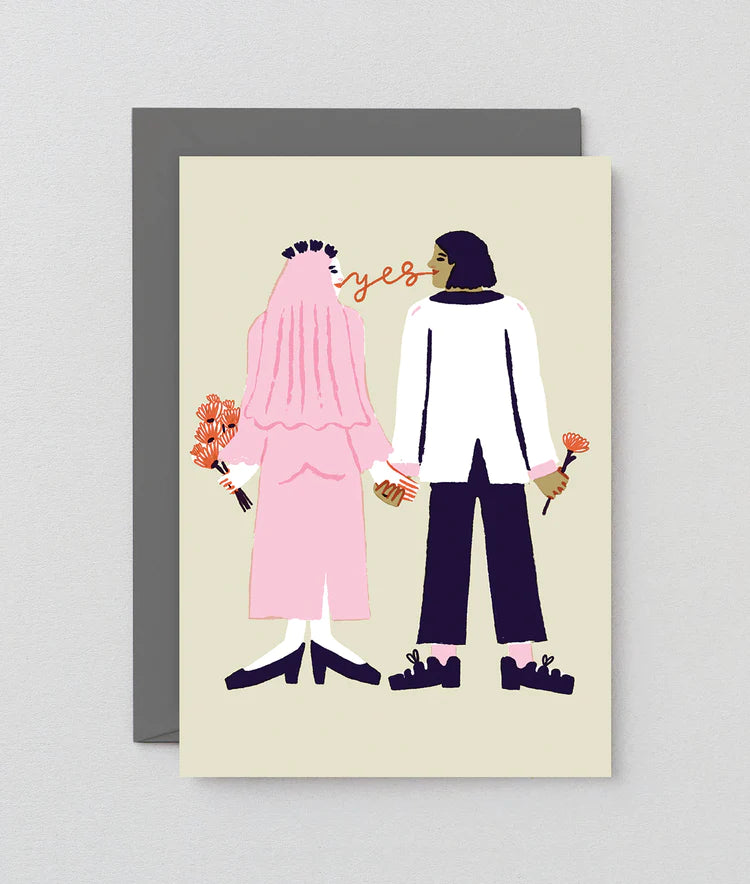 Say Yes Wedding Card