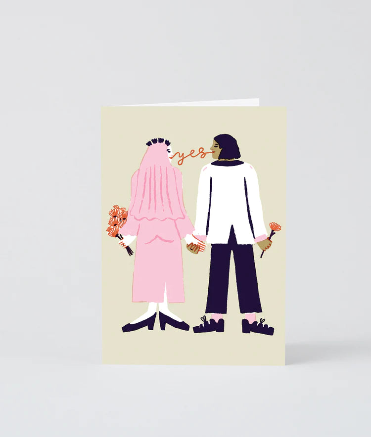 Say Yes Wedding Card