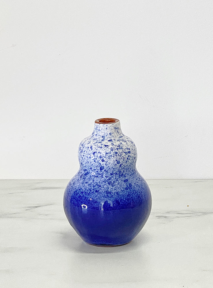 Mini 'Gourd' Spray Vase in Blue