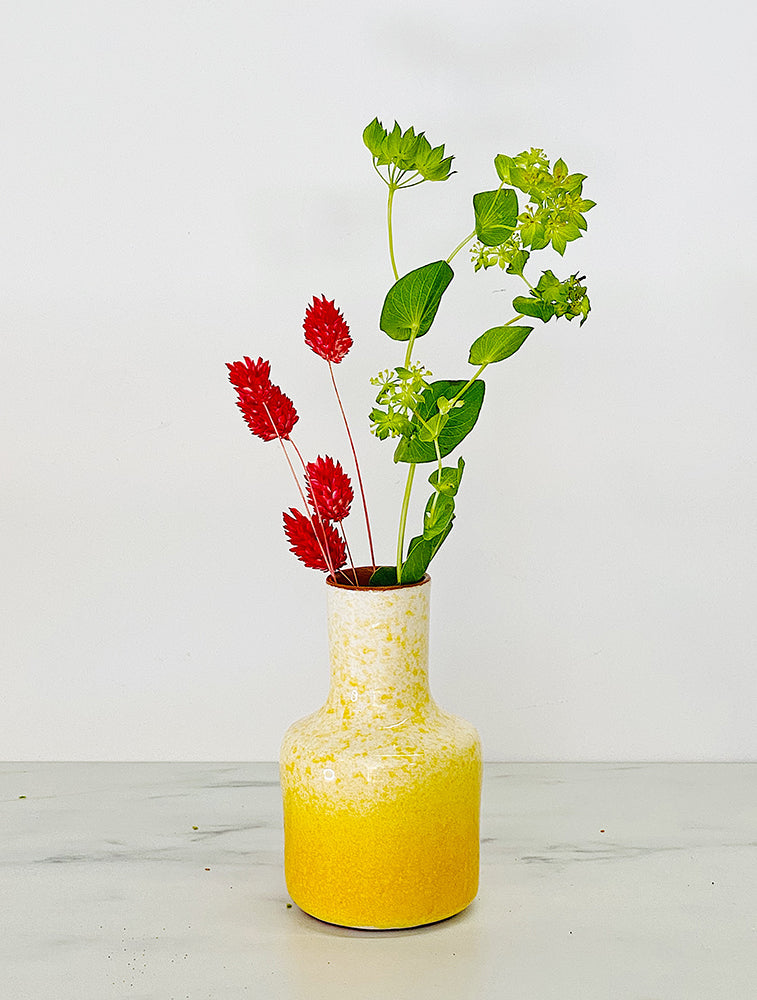 Mini 'Garafe' Spray Vase in Tangerine Yellow