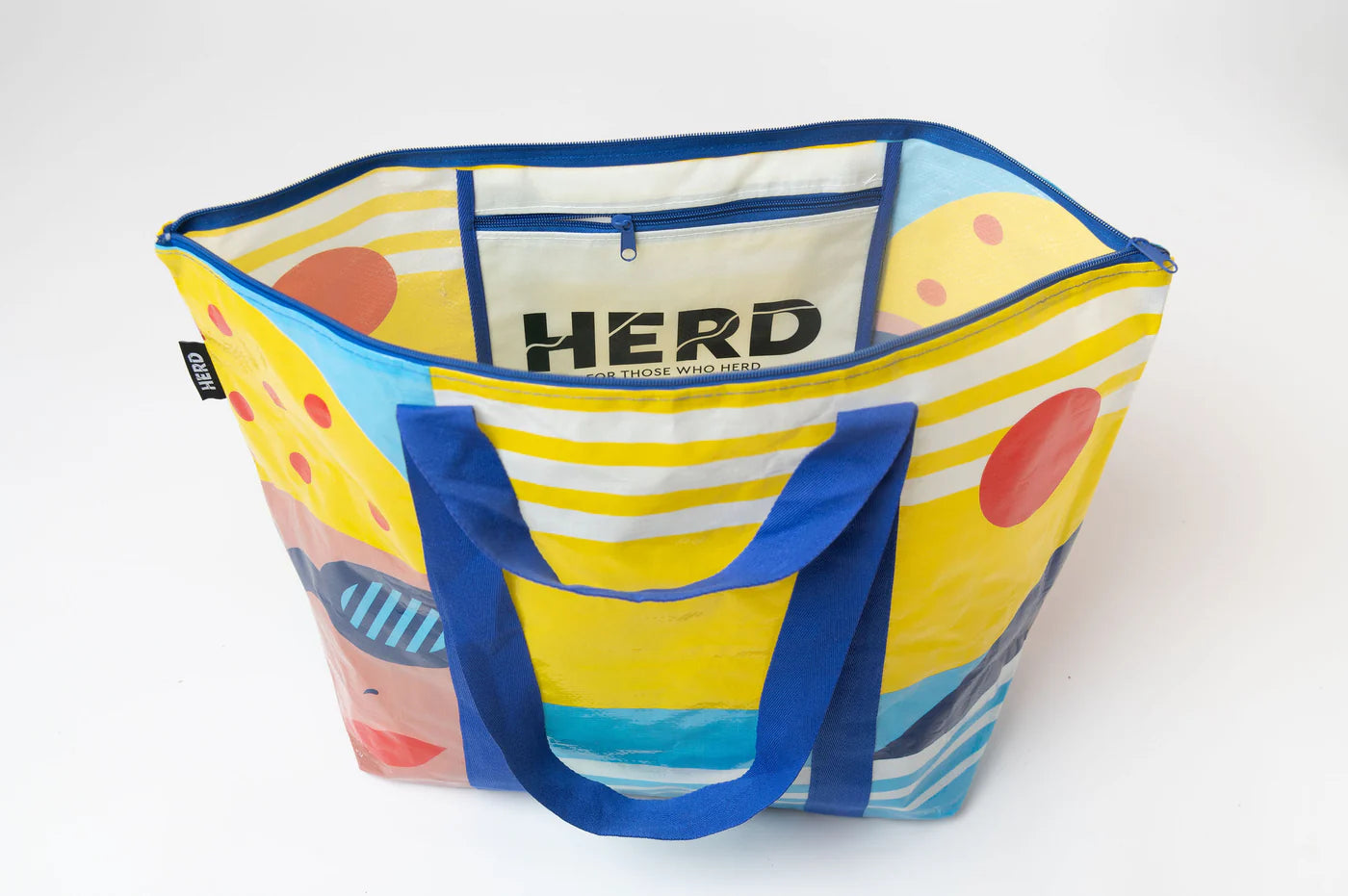 The Swimmer Medium Zip Tote Bag
