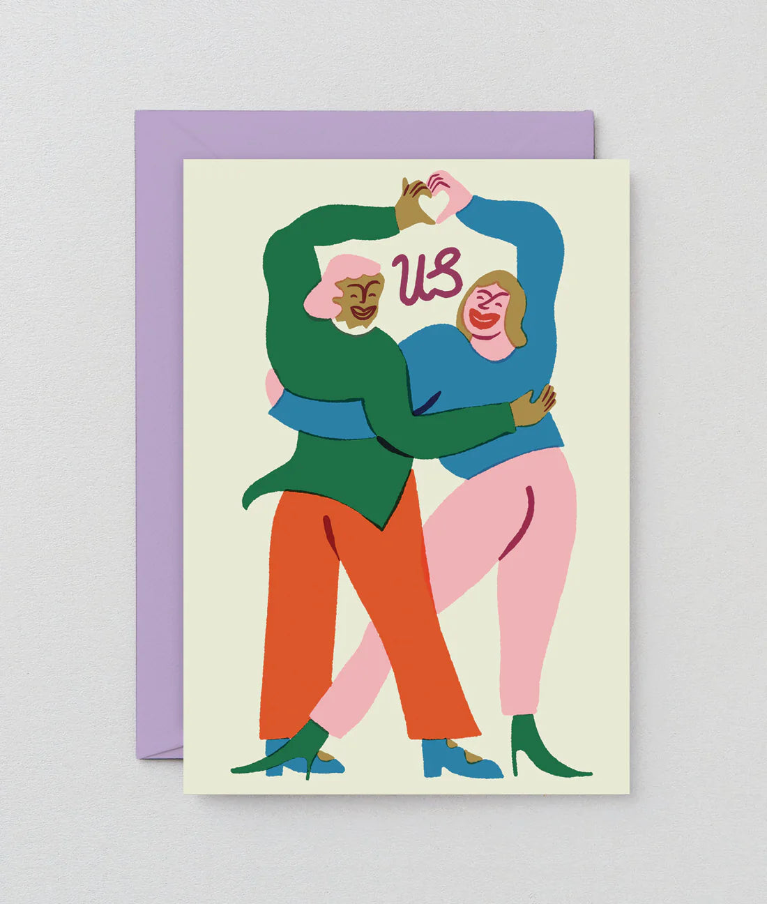 Us Love Greetings Card by Wrap