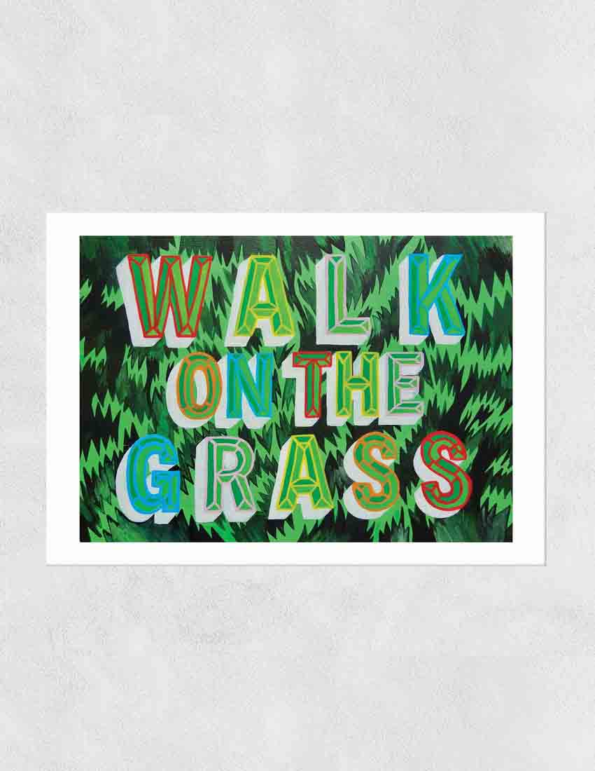 Walk on The Grass Print by Sophie Ward