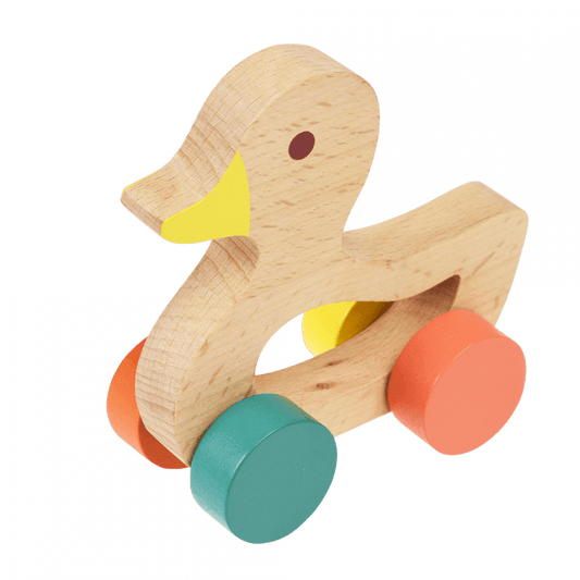 Wooden Push Along Toy Duck