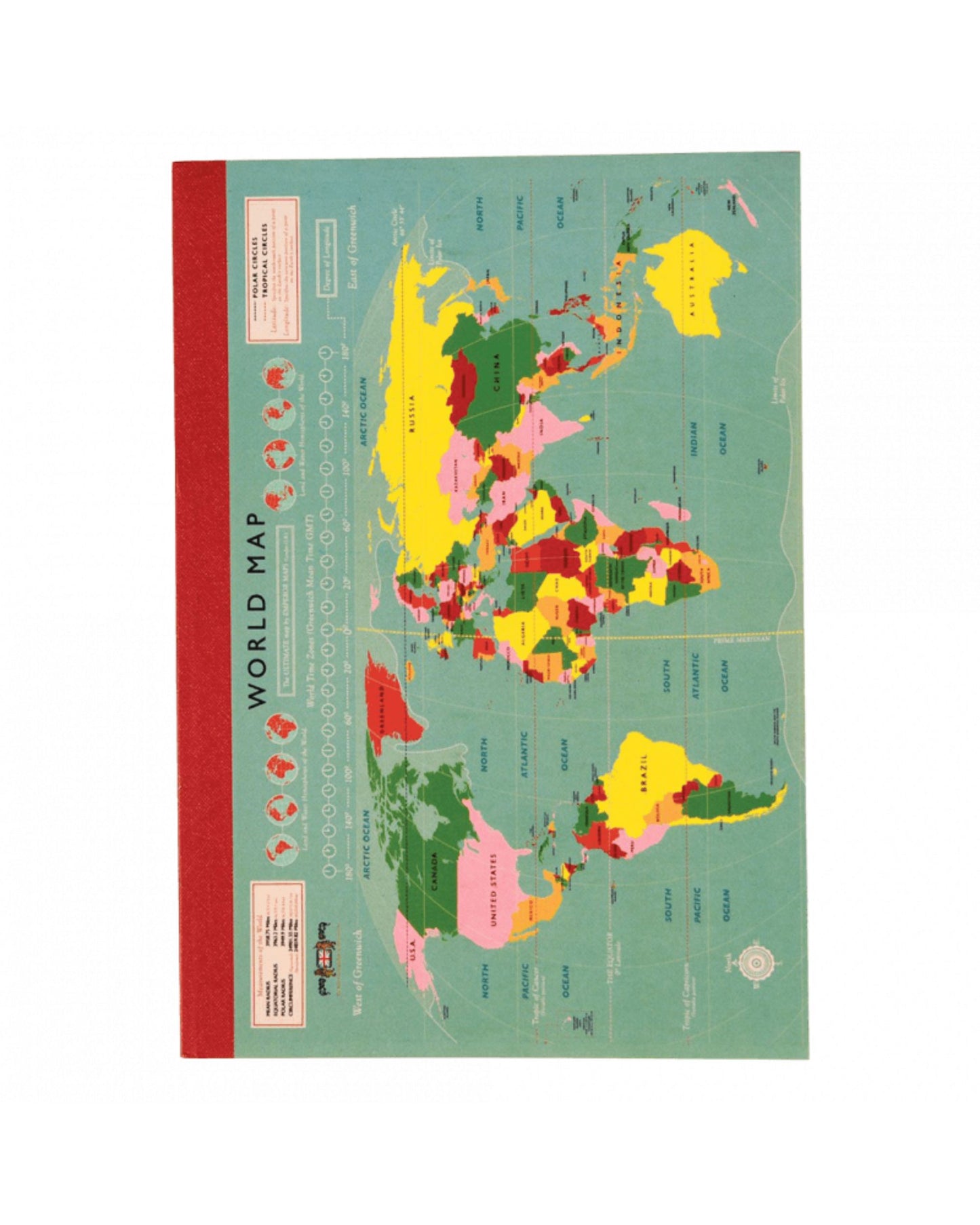 World Map Notebook by Rex London