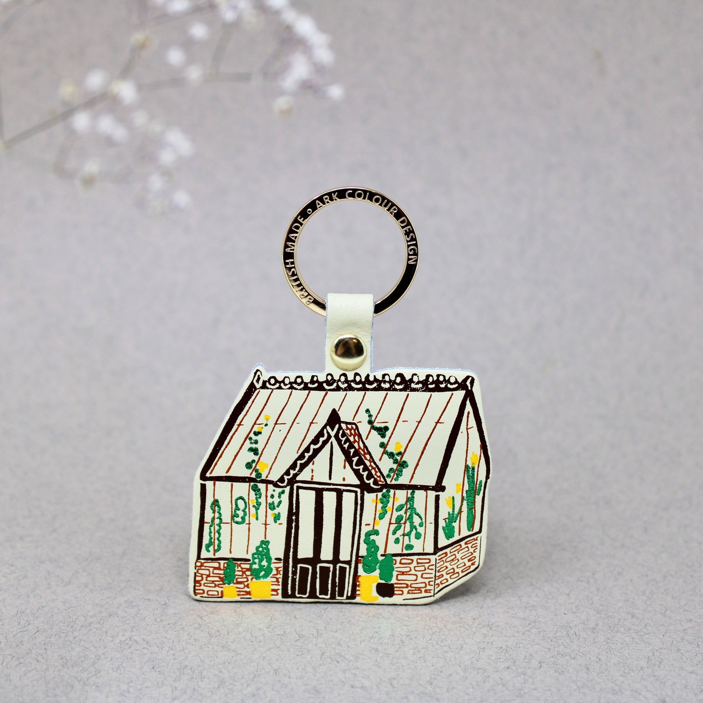 Greenhouse Key Fob: Cream