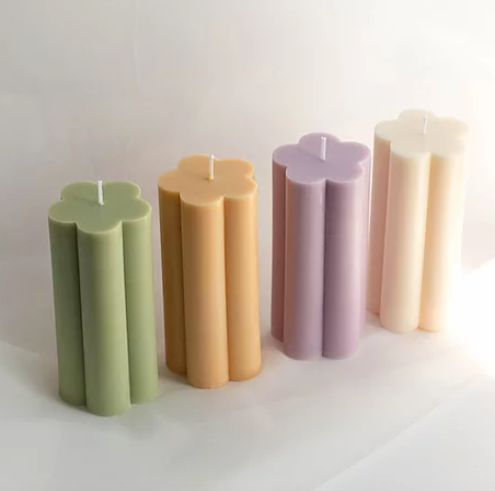 The Every Space hand poured unscented soy Bloom Candles by Opal Living
