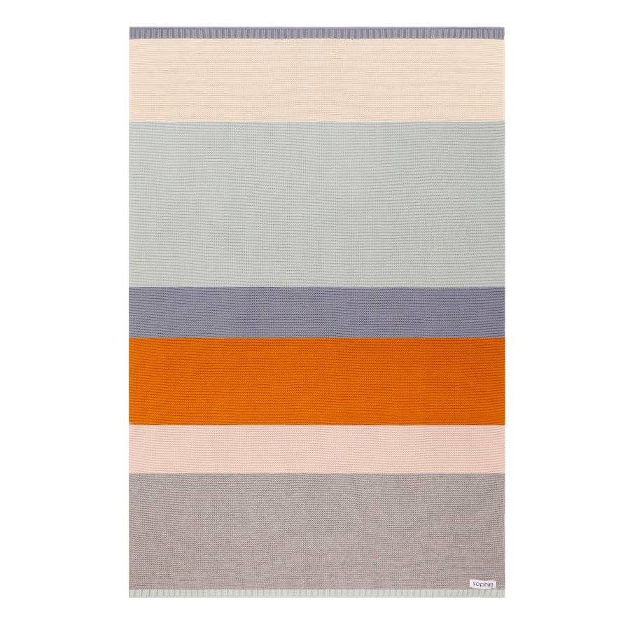 Cotton Baby Blanket in Gentle Stripe
