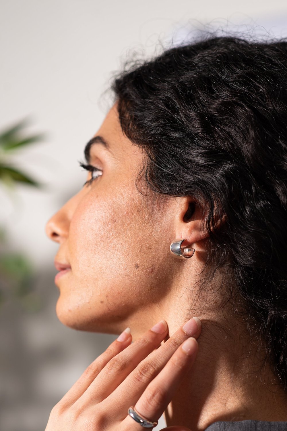 The Every Space Alice silver cuff earrings by Roake Studio