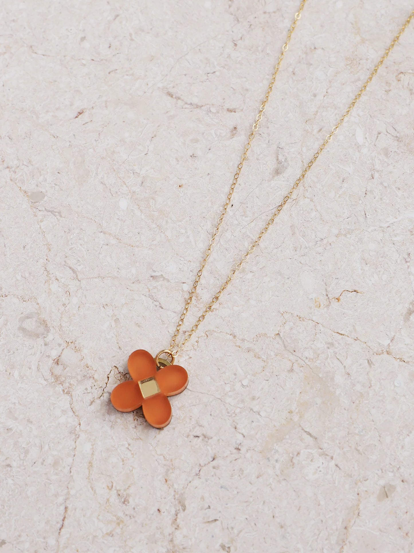 Bella Necklace in Terracotta