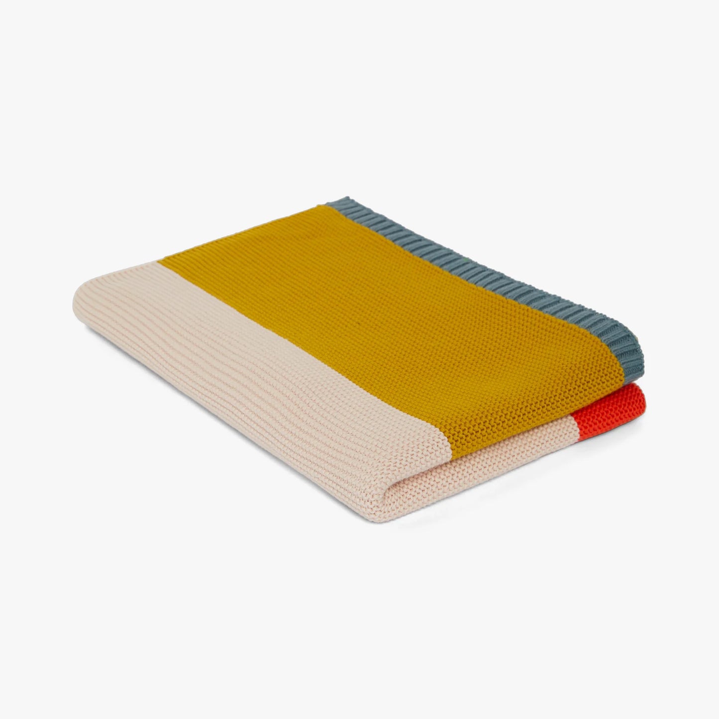 Cotton Baby Blanket in Bright Stripe