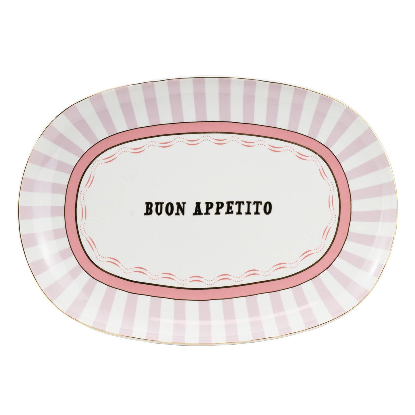 Yvonne Ellen Buon Appetito Slogan Platter