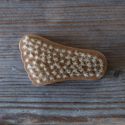 The Every Space wooden Foot Scrub Brush made from natural fibres by Yellow Gorse