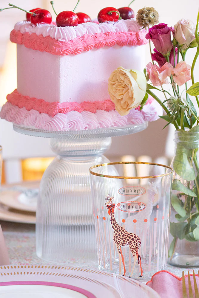 Giraffe Hi Ball Glass 'Cocktail Hour'