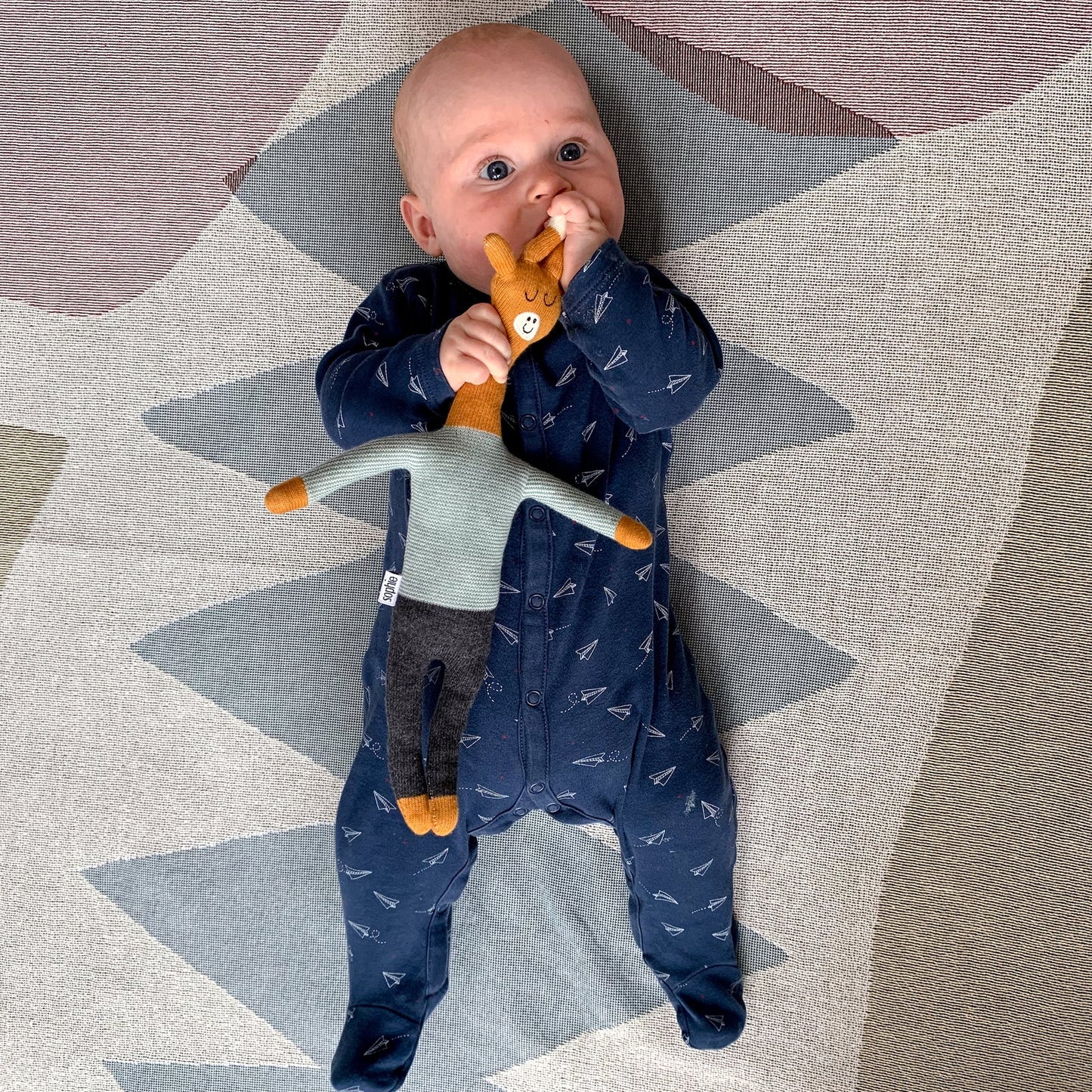 Giraffe Soft Toy in Blue