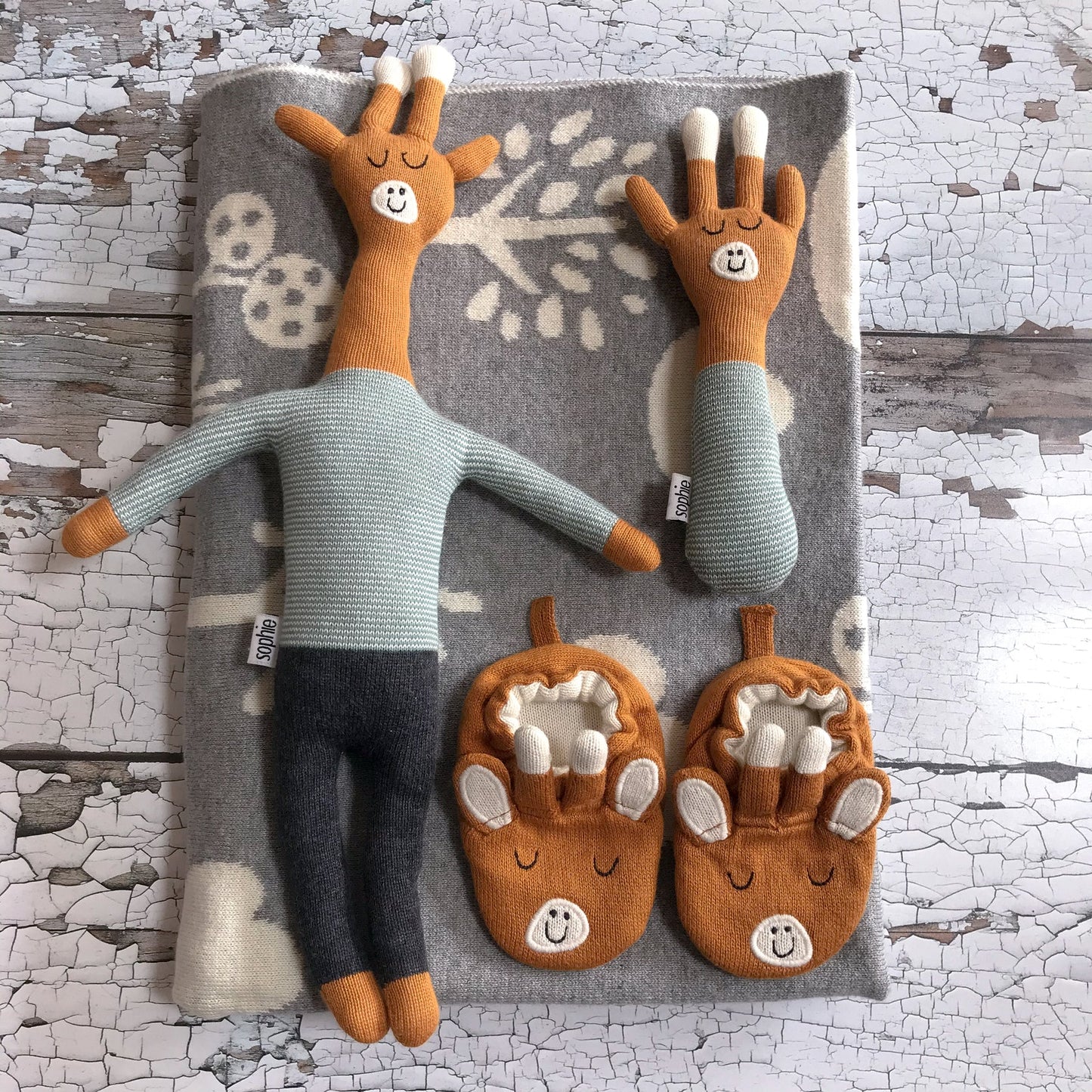 Giraffe Soft Toy in Blue