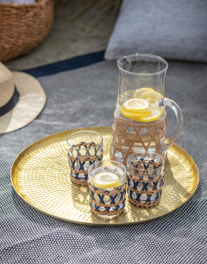 Hammered Brass Tray