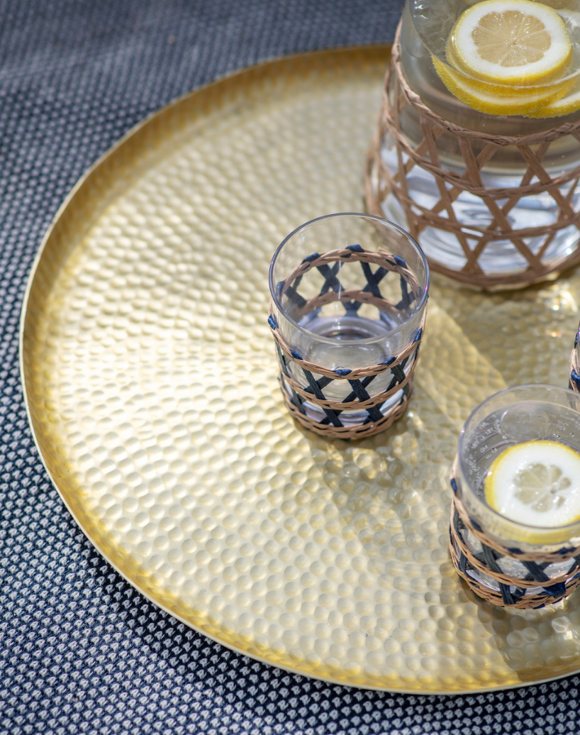 Hammered Brass Tray