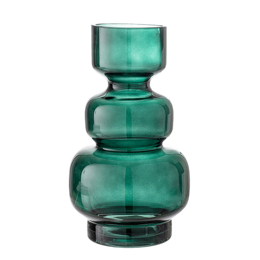 The Johnson vase in green glass has a distinct minimalistic shape and will complement Nordic styling perfectly. Use it with or without flowers as it is a beauty in itself