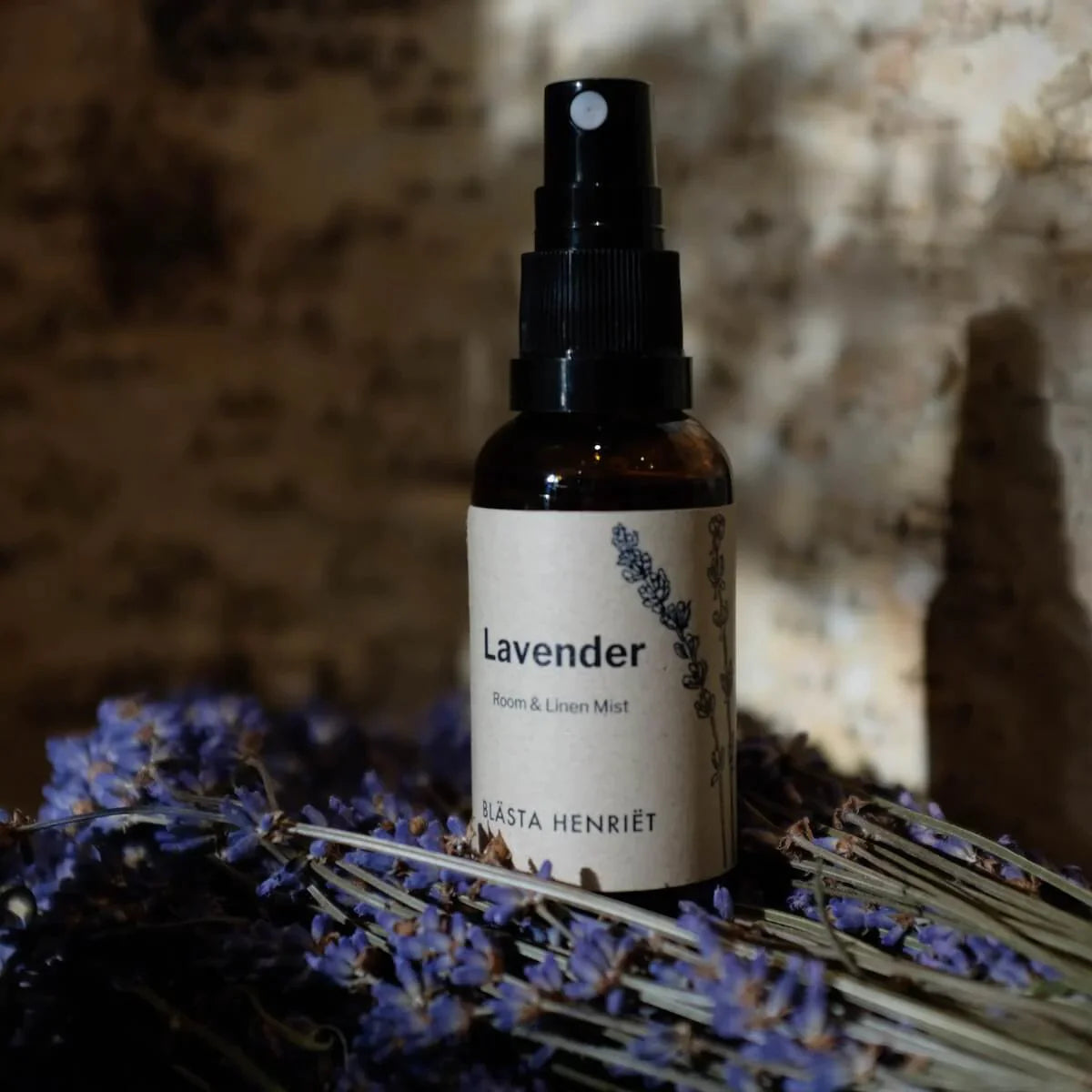 The Every Space 30ml Lavender Room & Linen Mist, containing French lavender pure essential oil and purified water, by Blästa Henriët